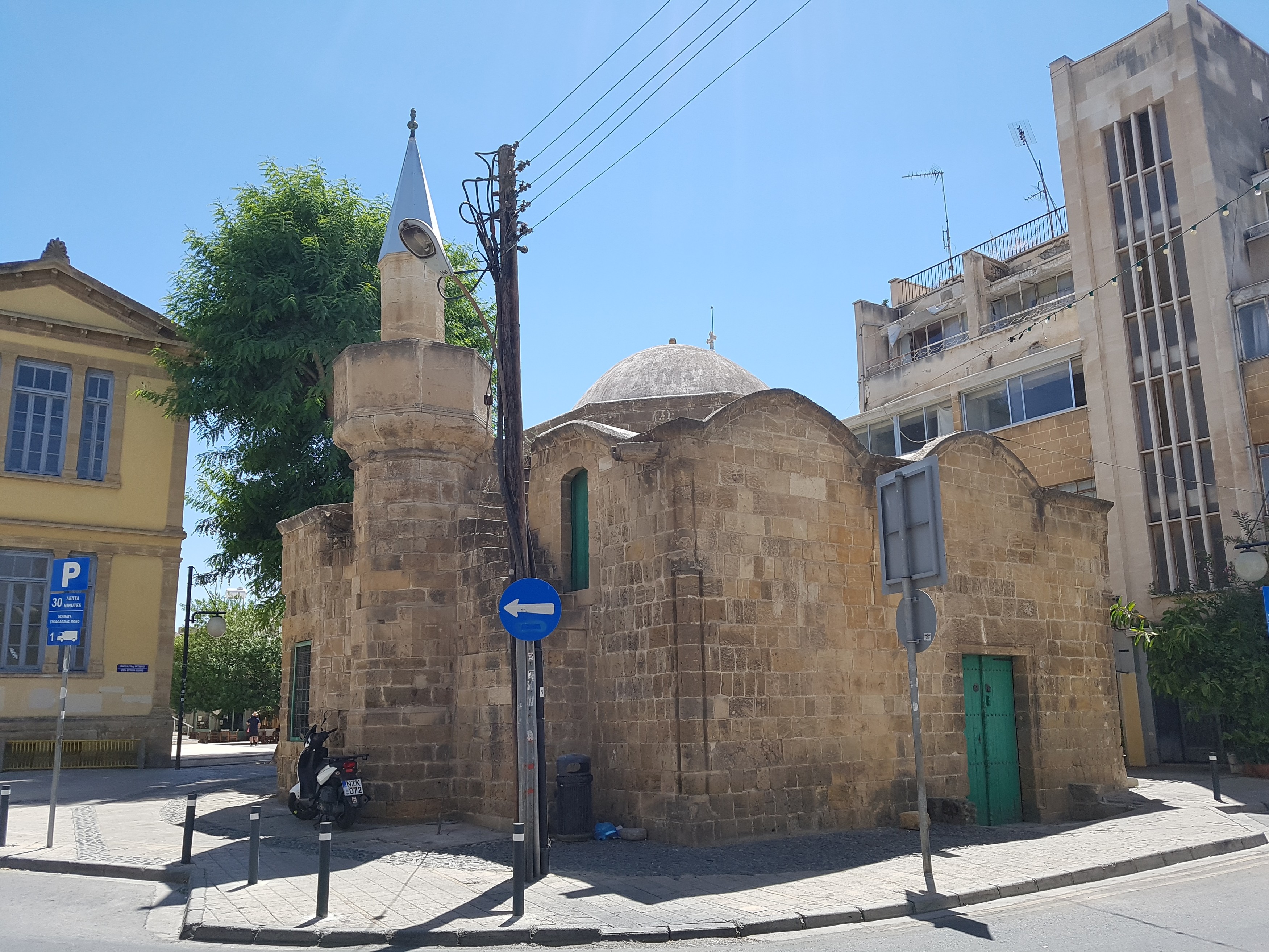 Exterior view of Arablar Mosque in old Nicosia