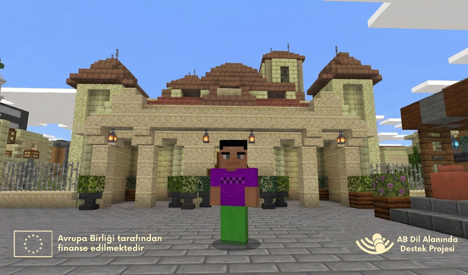 Alaşya Minecraft Education sahnesi