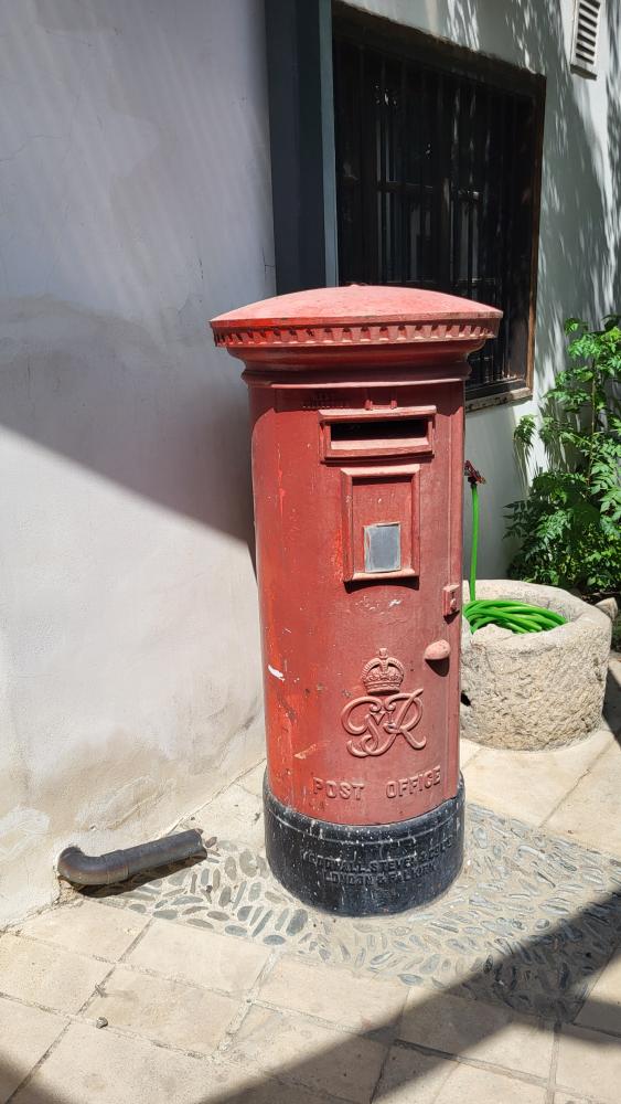 A Red Letterbox and the Heritage Quest